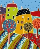 Artventura Schilderen op Nummer Klein Dorp 40x50 cm