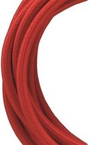Bailey stoffen kabel 2-aderig rood 3m