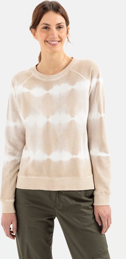 camel active Sweatshirt met tie dye Effect - Maat womenswear-XS - Beige