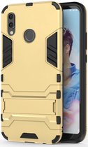 Huawei P20 Lite Hybride Hoesje met Standaard Goud
