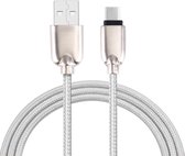 1M geweven stijl metalen kop 108 koper kernen USB-C / Type-C naar USB Data Sync oplaadkabel, voor Galaxy S8 & S8 + / LG G6 / Huawei P10 & P10 Plus / Xiaomi Mi6 & Max 2 en andere smartphones (