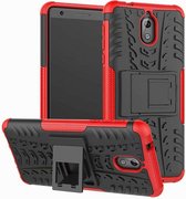 Hoesje geschikt voor Nokia 2.1 2018 - Schokbestendige Back Cover - Rood