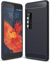 Meizu Pro 7 - Geborstelde TPU Cover - Blauw