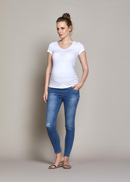 V Neck T-shirt Marni (Short sleeve) - White (001), XS
