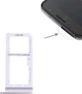 2 SIM-kaart Lade / Micro SD-kaart Lade voor Galaxy S7 (Wit)