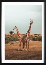 Giraffe Poster (21x29,7cm) - Wallified - Natuur - Landschap - Zee - Poster - Print - Wall-Art - Woondecoratie - Kunst - Posters