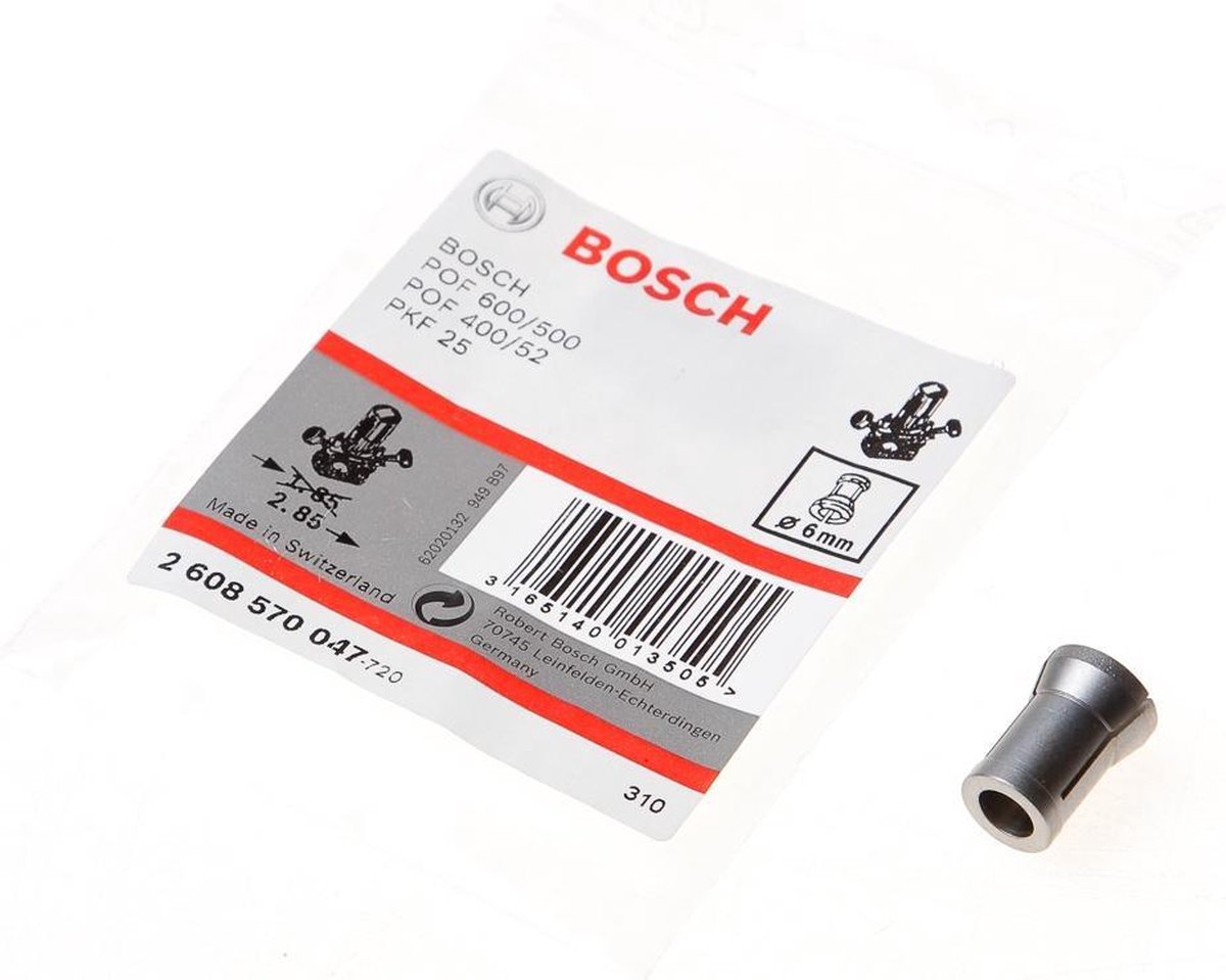 Bosch Spantang voor freesmachine - 6 mm - Zonder spanmoer | bol.com