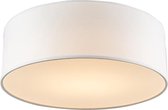 QAZQA drum led - Moderne LED Plafondlamp - 1 lichts - Ø 300 mm - Wit - Woonkamer | Slaapkamer | Keuken