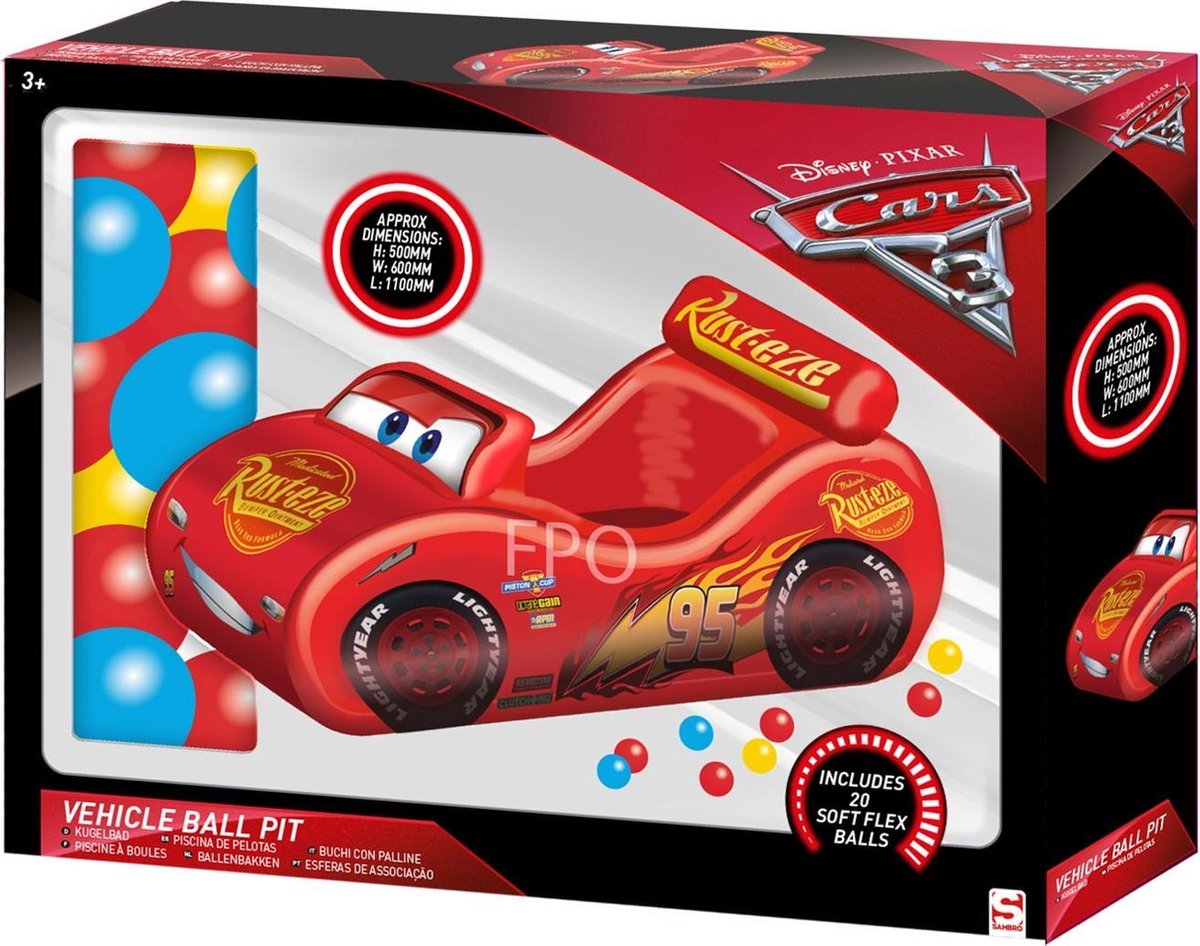 Cars 3 Lightning McQueen Vehicle Ball Pit 10 balls