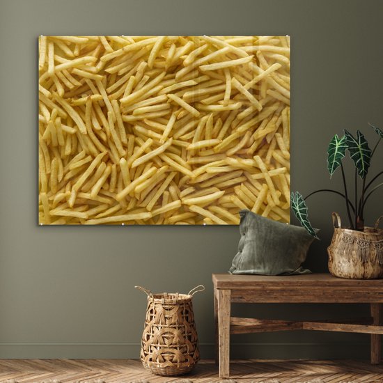 Peinture sur Verre - Fast Food French Fries - 120x90 cm - Peintures sur Verre Peintures - Photo sur Glas