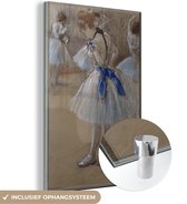 MuchoWow® Glasschilderij 80x120 cm - Schilderij acrylglas - Dancer - Schilderij van Edgar Degas - Foto op glas - Schilderijen