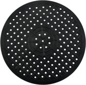 Gootsteenmat Rubber Zwart Anti Slip - Gootsteenmat doorsnee 31 cm - Afdruipmat rond