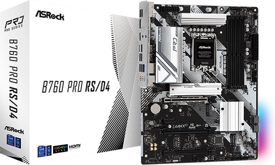 Foto: Asrock b760 pro rs d4 intel b760 lga 1700 atx