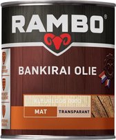 Rambo Bankirai Olie Transparant Mat - Voedt & Beschermt Hout - Waterafstotend - Kleurloos - 2.5L