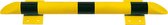 Stootbalk met schuine afloop, geel zwart lengte 1000 mm