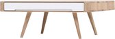 Gazzda Ena coffee table houten salontafel whitewash - 90 x 90 cm