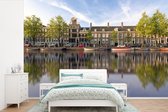 Behang - Fotobehang Prinsengracht in het centrum van Amsterdam - Breedte 390 cm x hoogte 260 cm