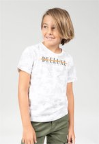 DEELUXE T-shirt met camouflageprint WEAKER White