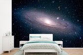 Behang - Fotobehang De Melkweg in een sterrenhemel - Breedte 420 cm x hoogte 280 cm