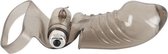Vibrerende Penis Sleeve met Ribbels Transparant