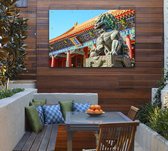 Beeld in het Paleismuseum van de Verboden Stad in Beijing - Foto op Tuinposter - 60 x 40 cm