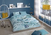 dekbedovertrekset 155x220cm nr.30134 blauw
