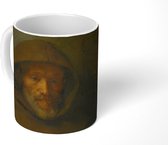 Mok - Koffiemok - De Franciscaanse monnik - Schilderij van Rembrandt van Rijn - Mokken - 350 ML - Beker - Koffiemokken - Theemok