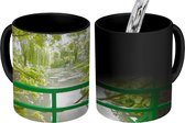 Magische Mok - Foto op Warmte Mok - Uitzicht op het water vanaf de Japanse brug in Monet's tuin in het Franse Giverny - 350 ML