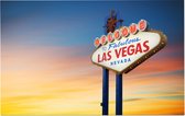 Welcome to Fabulas Las Vegas Nevada sign bord - Foto op Forex - 45 x 30 cm