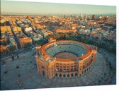 Las Ventas arena voor stierengevechten in Madrid - Foto op Canvas - 90 x 60 cm