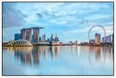 Marina Bay Sands Hotel in de skyline van Singapore - Foto op Akoestisch paneel - 120 x 80 cm