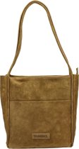 Shabbies Amsterdam dames shopper - Cognac - Maat Geen