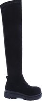 WELOVESHOES®  met Hak - Suedine - Zwart - Maat 41