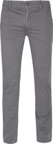 Hugo Boss - Chino Donkergrijs - Slim-fit - Chino Heren maat W 35 - L 32