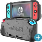 Nintendo Switch Protective Case - Zwart + Screenprotector Glas