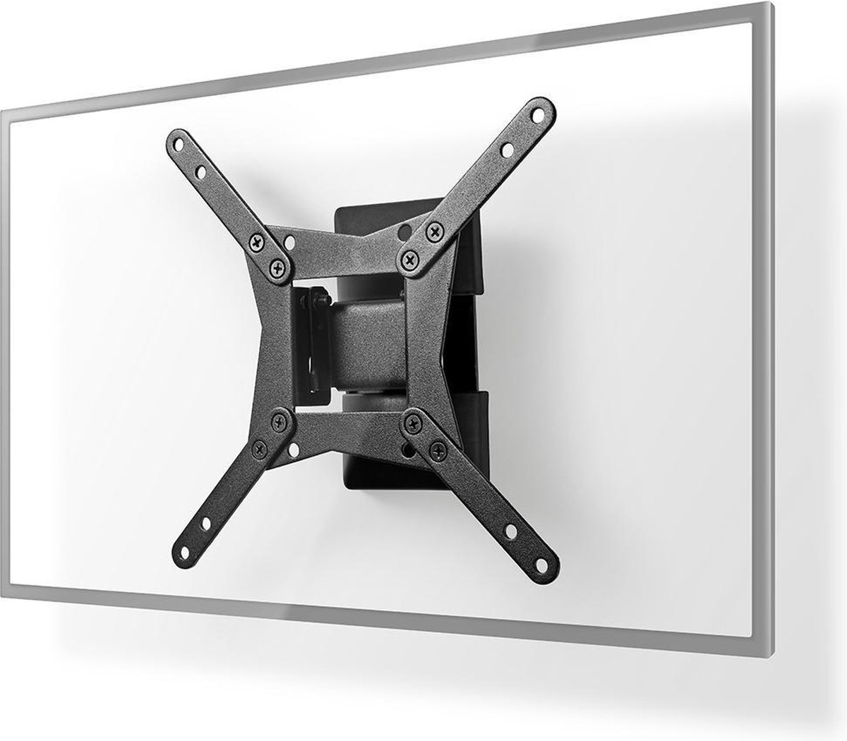 Nedis Draai- en Kantelbare TV-Muurbeugel | 10-32 " | Maximaal schermgewicht: 30 kg | Kantelbaar | Draaibaar | Minimale muurafstand: 68 mm | Maximale muurafstand: 68 mm | 1 Draaipunt(en) | Staal | Zwart