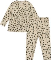 Prénatal Peuter Pyjama - Pyjamaset Peuter - Bloemen - Ecru - Maat 74