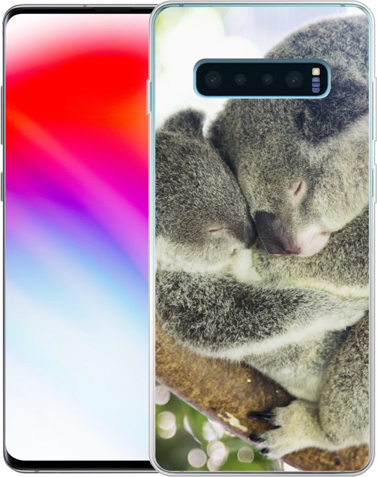 Coque Samsung Galaxy S10 Plus - Koalas - Hug - Animaux - Siliconen - Sinterklaas - Noël - Cadeaux - Cadeaux chaussures