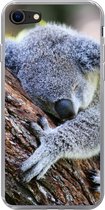 Geschikt voor iPhone SE 2020 hoesje - Koala - Boom - Slapen - Kinderen - Jongens - Meiden - Siliconen Telefoonhoesje