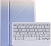 Case2go - Draadloze Bluetooth toetsenbord Tablet hoes geschikt voor iPad Air 2020 10.9 inch met Stylus Pen Houder - Paars
