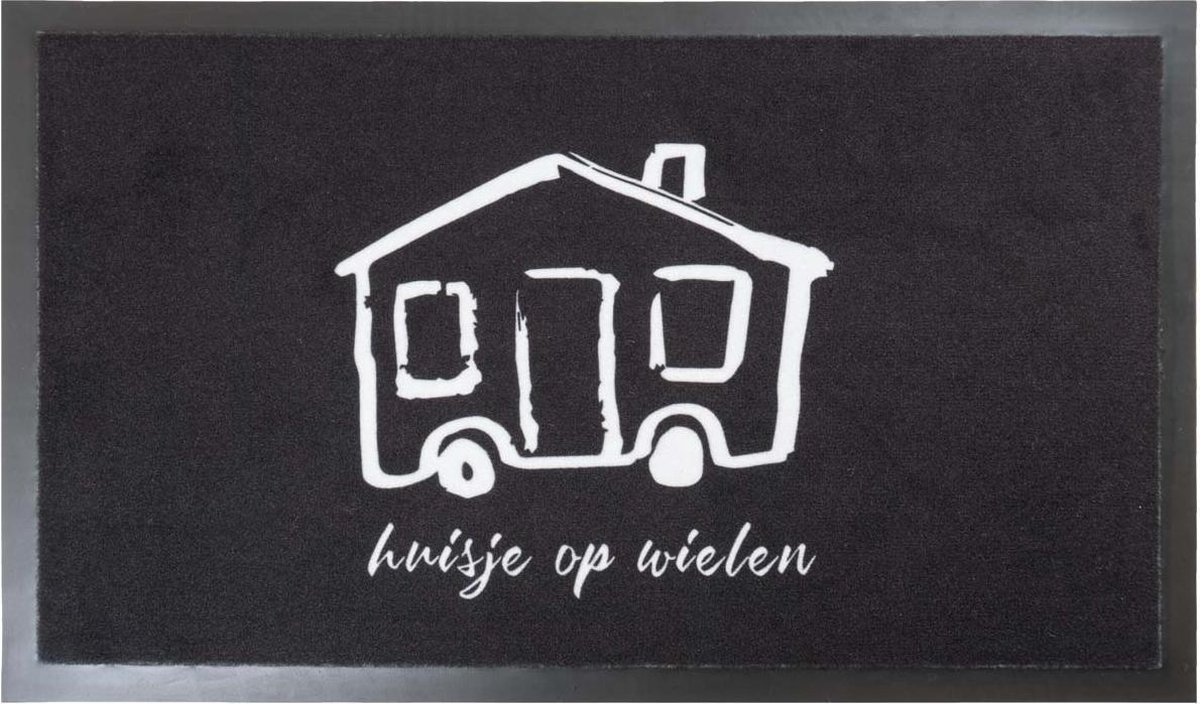 Deurmat Huisje - 45 x 75 cm - Antislip - Schoonloopmat - home67.nl