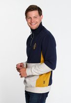 J&JOY - Sweater Mannen Ontario Forest Navy & Yellow