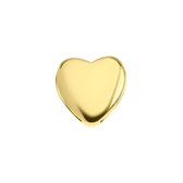 Stalen goldplated slider hart