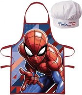 kookschort Spider-Man katoen blauw/rood 2-delig