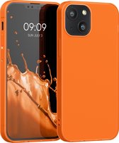 kwmobile telefoonhoesje geschikt voor Apple iPhone 13 mini - Hoesje voor smartphone - Back cover in neon oranje
