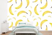 Papier peint - Papiers Papier peint photo Bananes - Fruits - Wit - Largeur 360 cm x Hauteur 240 cm