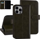 UNIQ Accessory | Groen Book Case Telefoonhoesje voor Apple iPhone 13 Pro Max | PU Leather & Bescherming.