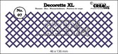Crealies Decorette XL cutting die no.07 square diagonally