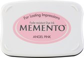 ME-404 Memento inkt licht rose roze - groot stempelkussen - angel pink sneldrogend