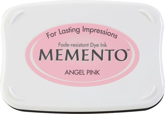 ME-404 Memento inkt licht rose roze - groot stempelkussen - angel pink  sneldrogend | bol.com